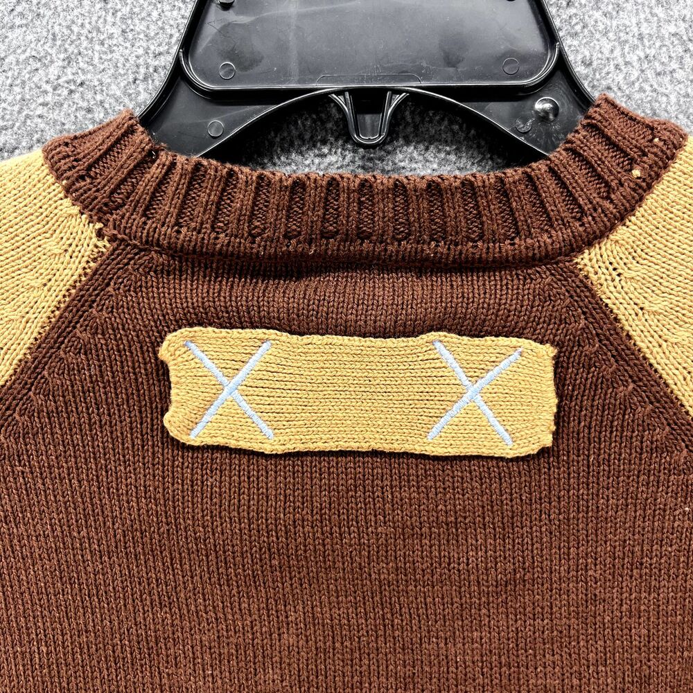 Hartstrings Sweater Toddler 7 Brown Blue Knit Top crewneck football ball - Picture 6 of 12